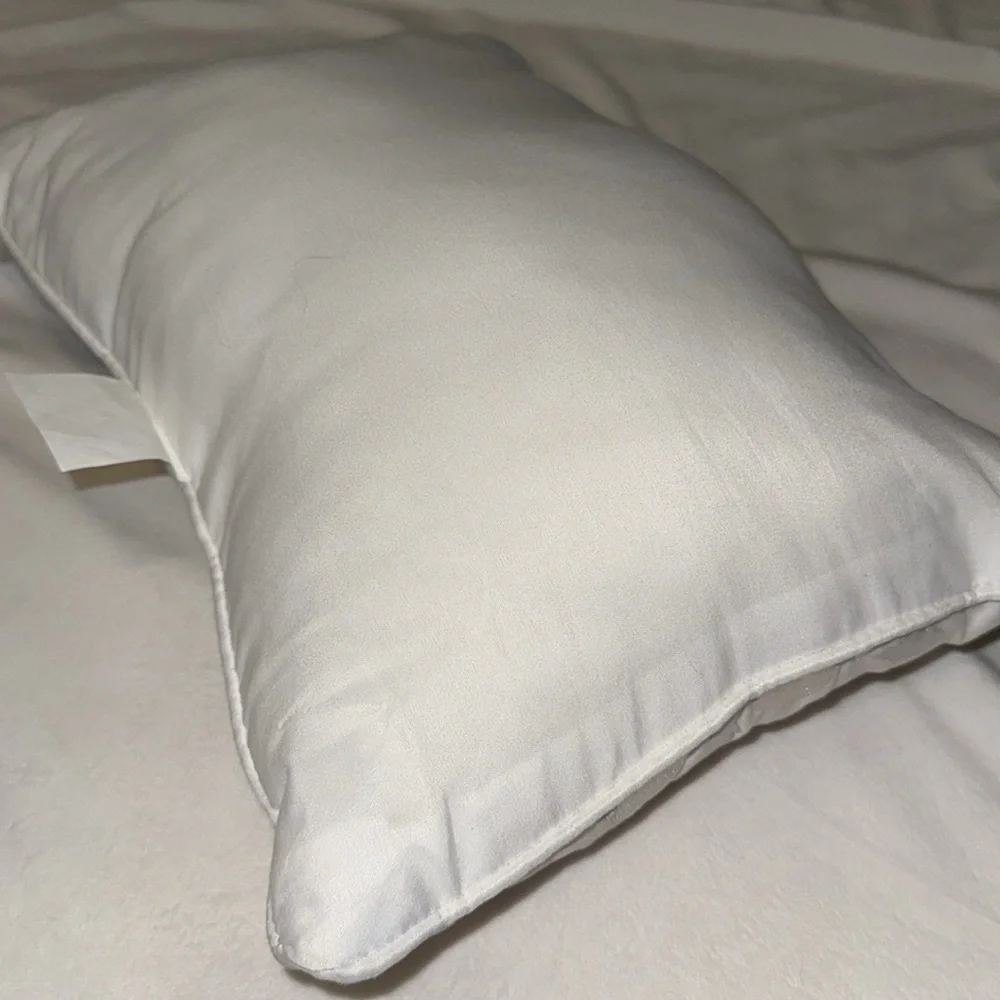 Elegant White and Silver Decorative Pillow 16’x11’‎